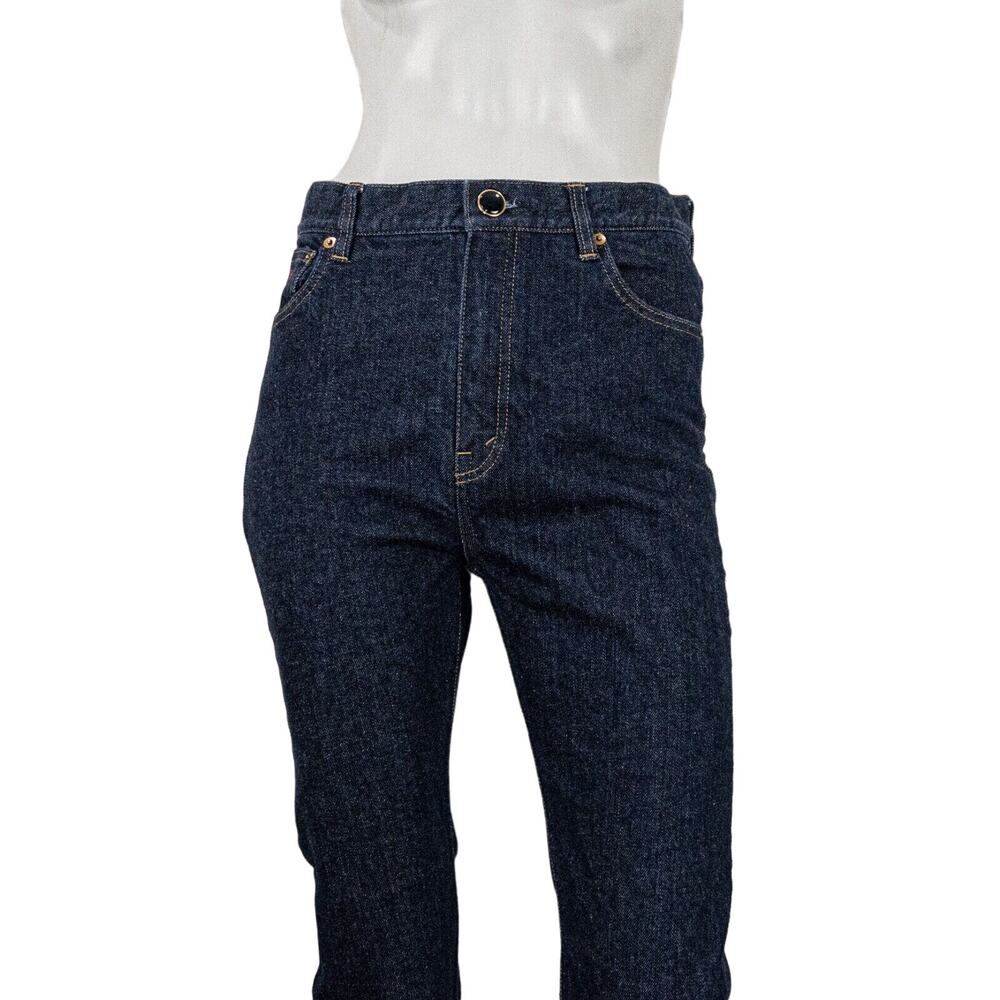 VICTORIA BECKHAM Made in JAPAN High Rise Skinny Leg Raw Denim Jeans Dark wash 28 - Picture 8 of 15